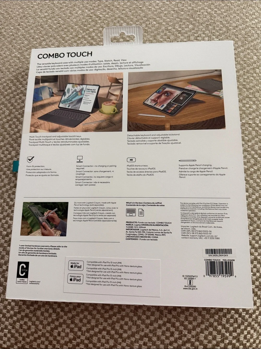Logitech detachable keyboard